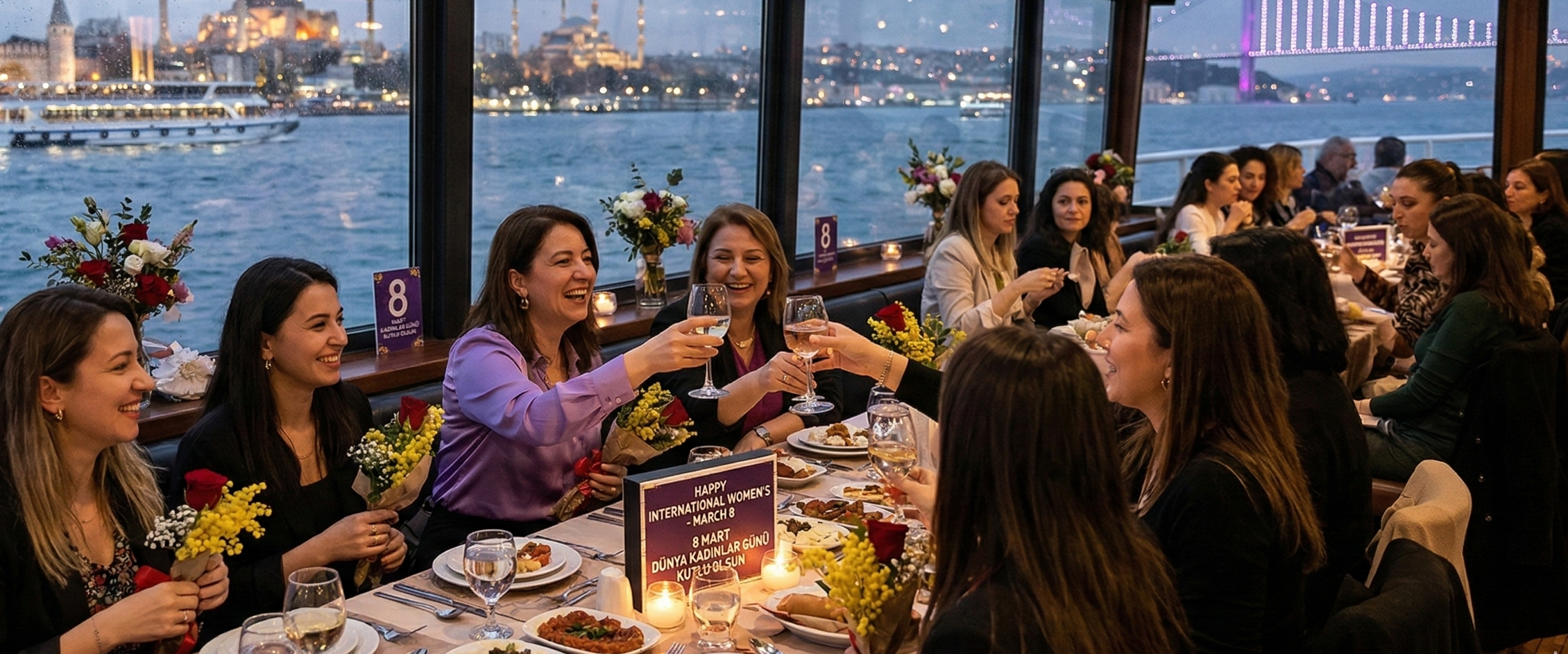 Celebrate March 8th on Bosphorus Cruise in Istanbul